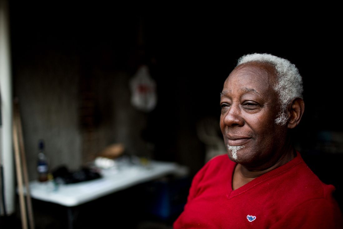Roland Jacques, 70, has lived on Menahan Street for 40 years. (Scott Heins)